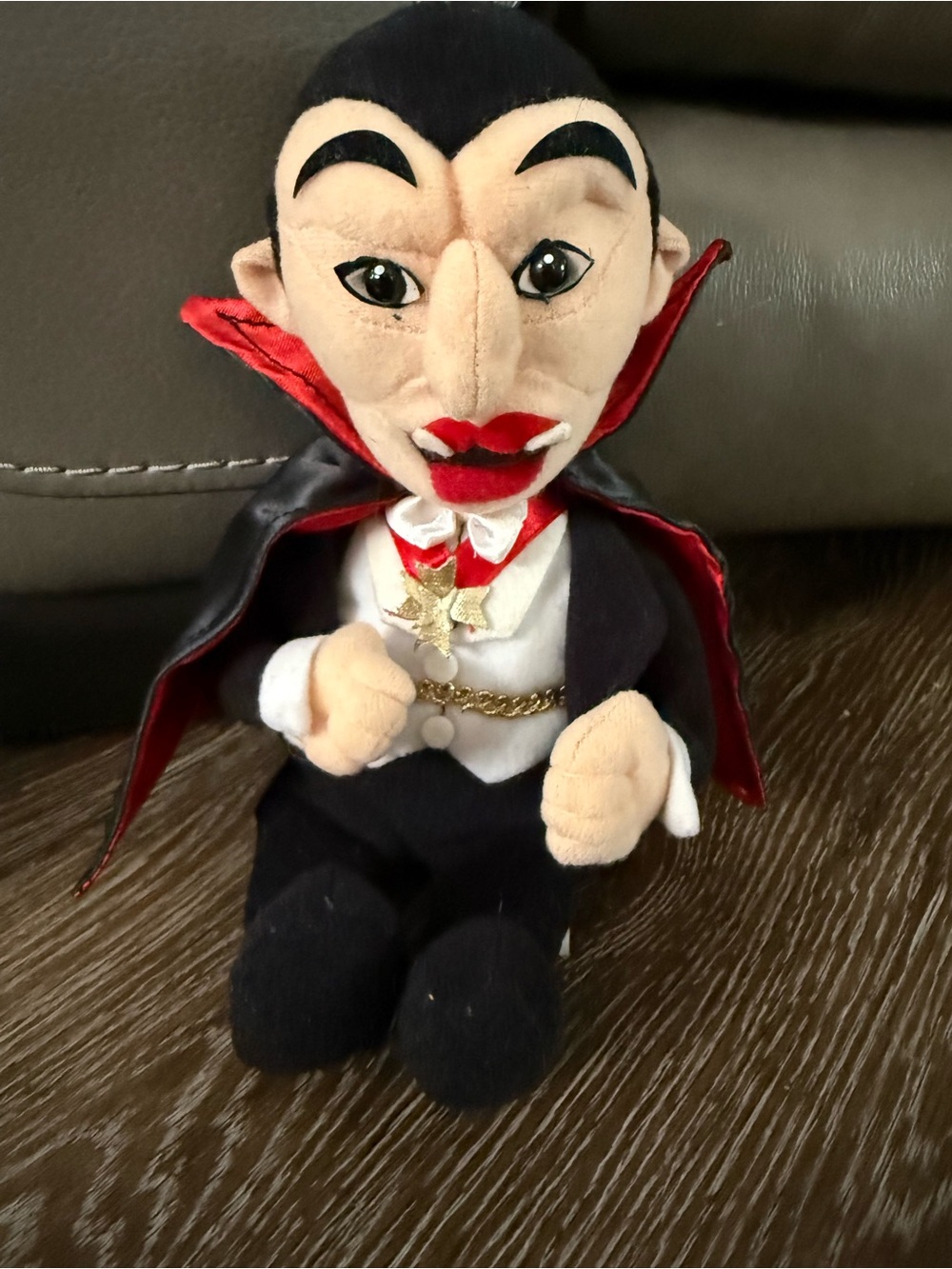 Universal Plush Vampire Doll in Black, Red & White